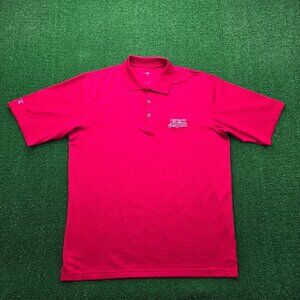 Cleveland Polo Shirt‎ Mens Large Red Short Sleeve Vintage MLB Baseball Sports